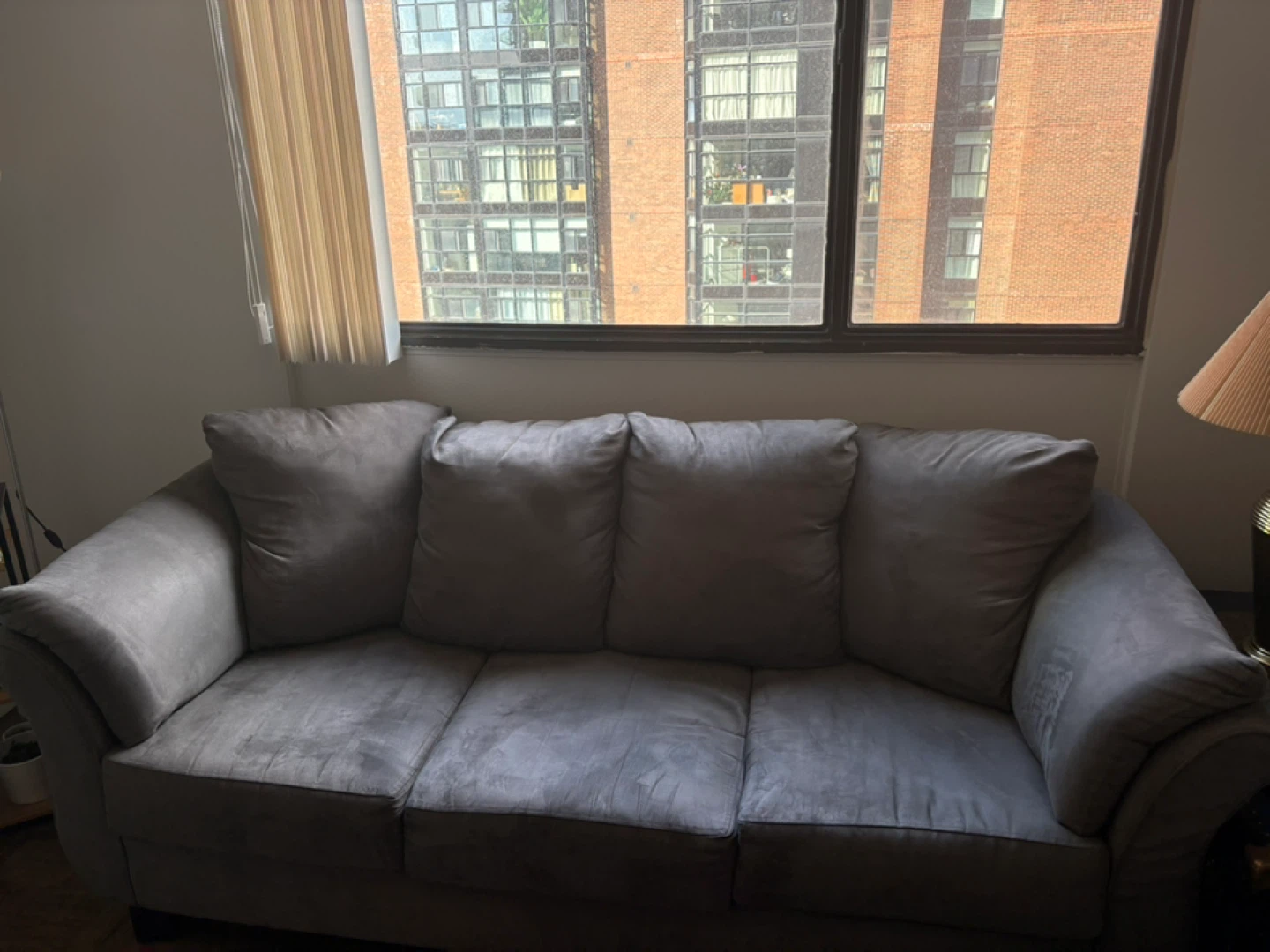 Grey 3-Modern Sofa – Like New Condition - photo 2