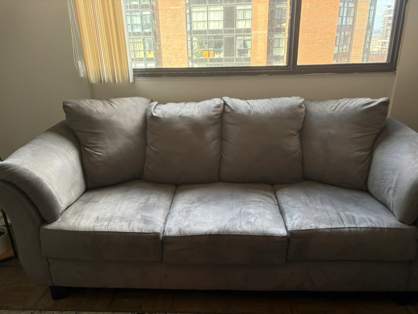 Grey 3-Modern Sofa – Like New Condition - photo 3