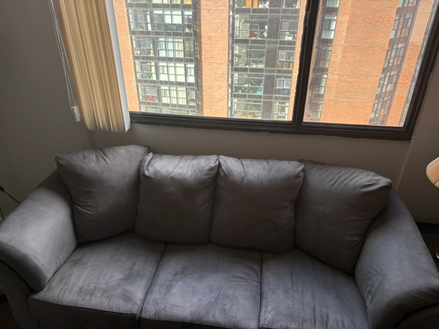 Grey 3-Modern Sofa – Like New Condition