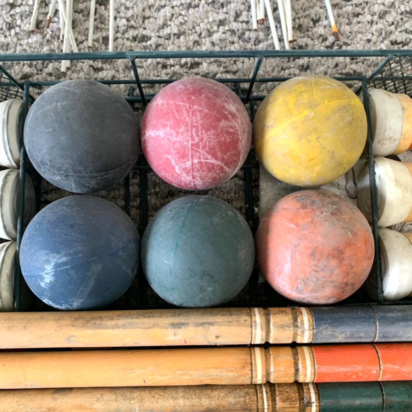 Sportcraft Croquet Set Lawn Game Outdoor Vintage Wooden Set - photo 3
