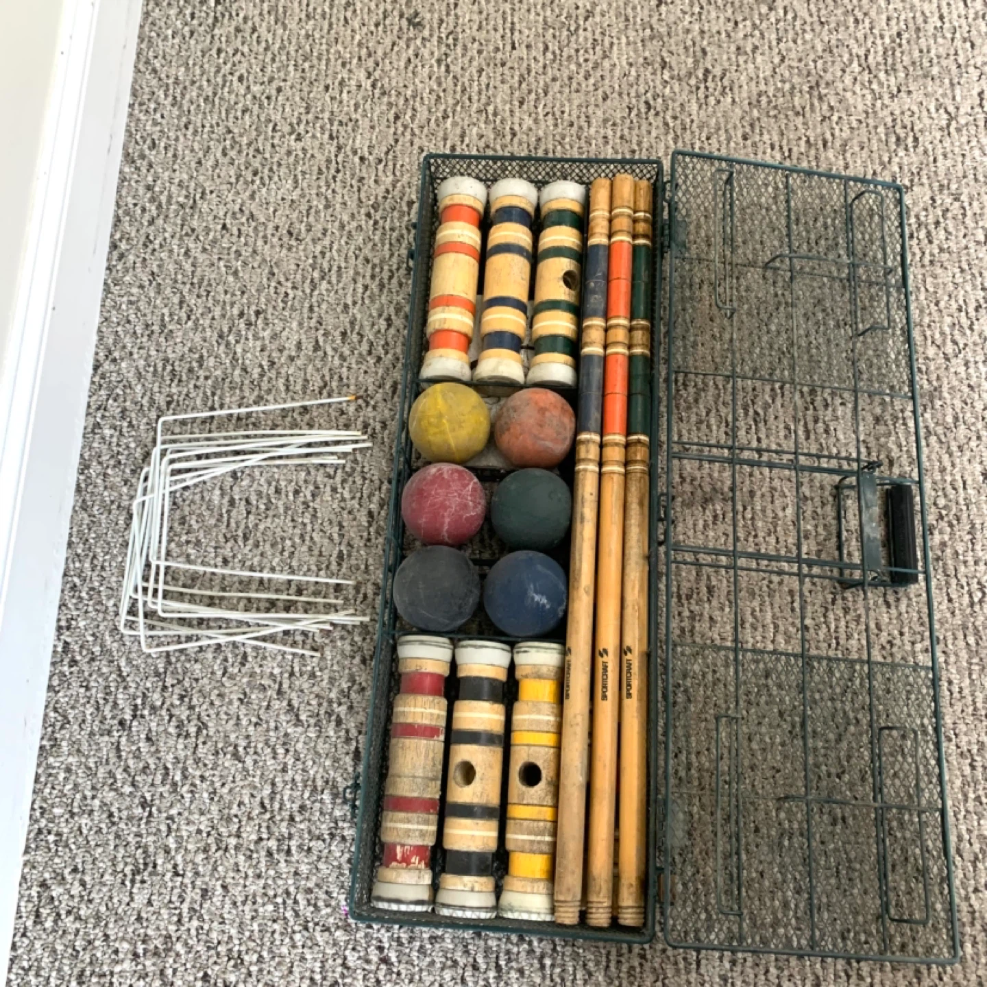 Sportcraft Croquet Set Lawn Game Outdoor Vintage Wooden Set - photo 2