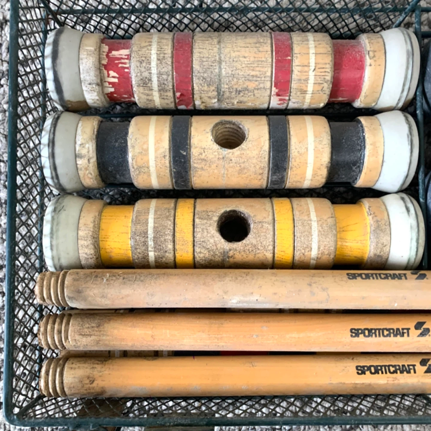 Sportcraft Croquet Set Lawn Game Outdoor Vintage Wooden Set - photo 4