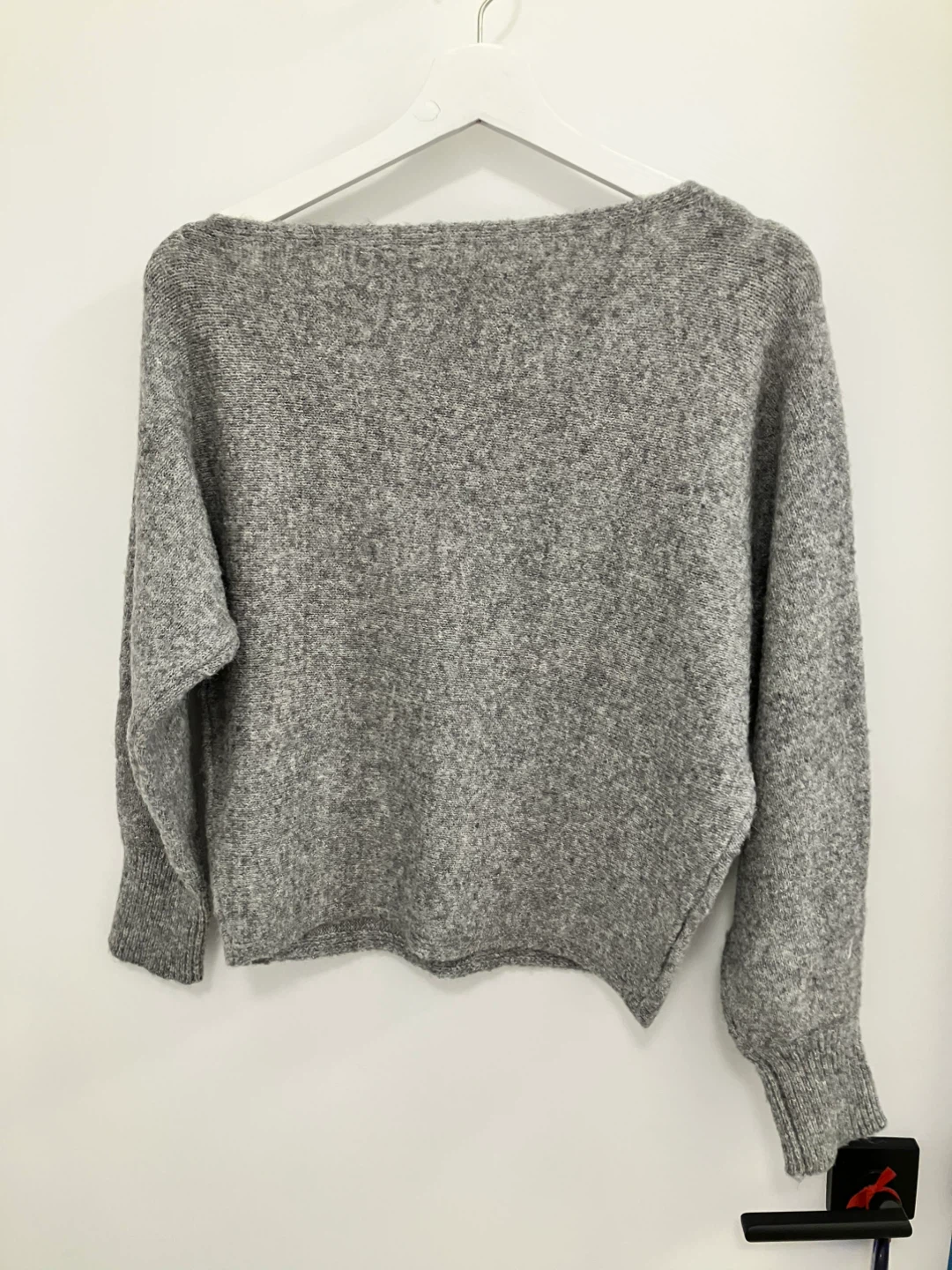 Guess Grey Boatneck Sweater - XS