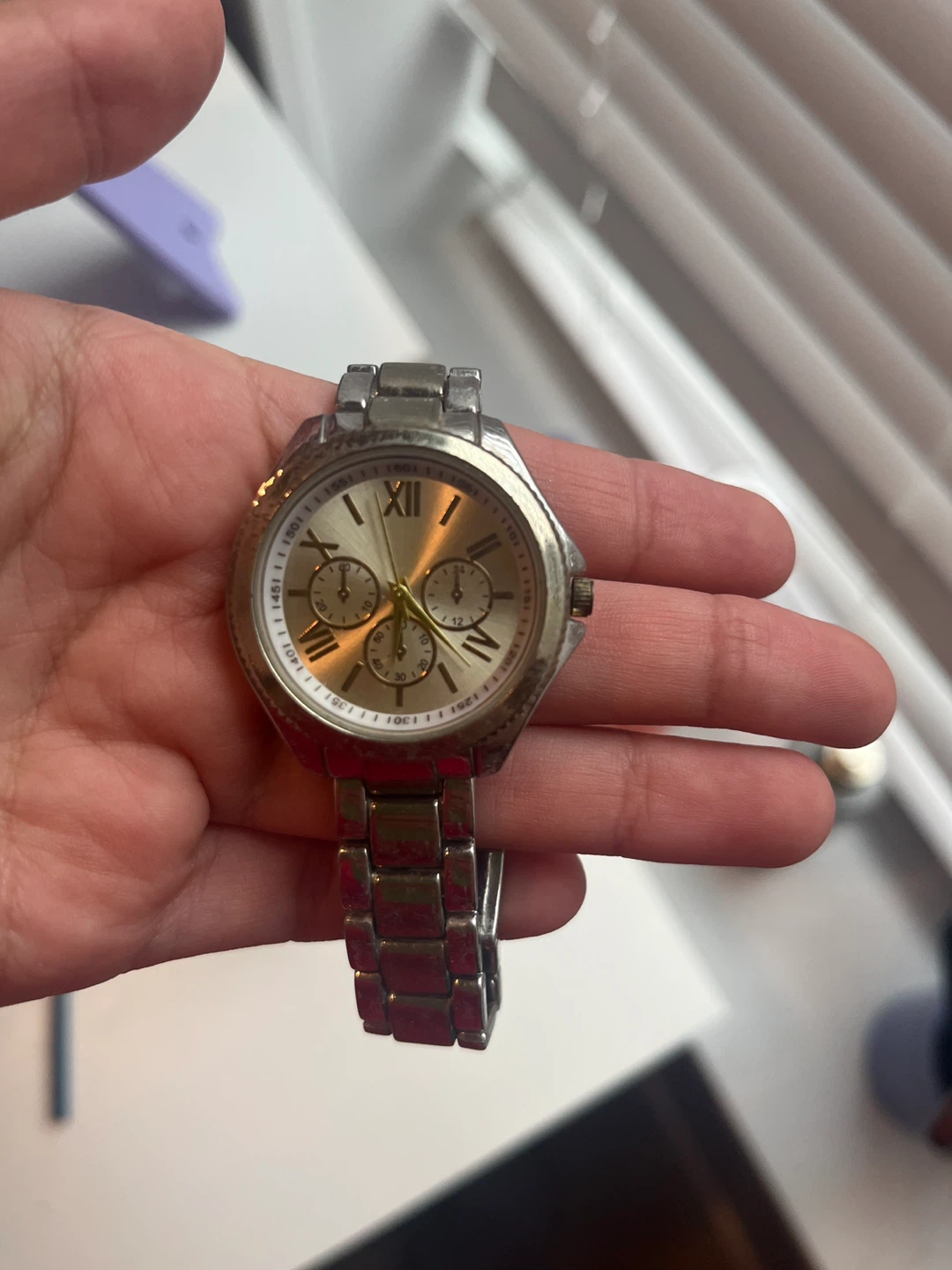 Silver Stainless Steel Chronograph Watch - photo 2