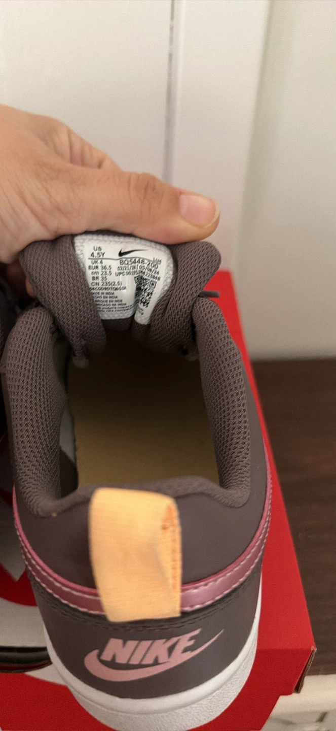 Nike Court Borough Low 2 (GS) Sneakers Brown Pink Size 4Y - photo 4