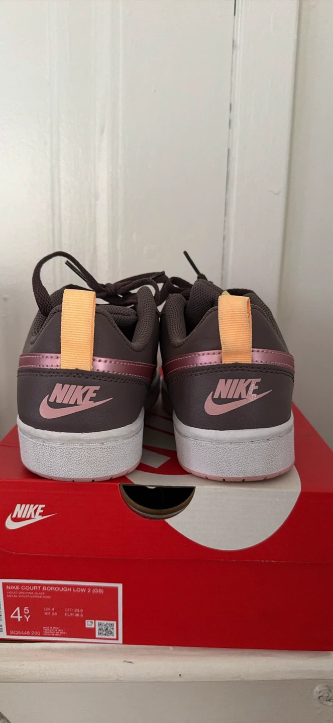 Nike Court Borough Low 2 (GS) Sneakers Brown Pink Size 4Y - photo 3