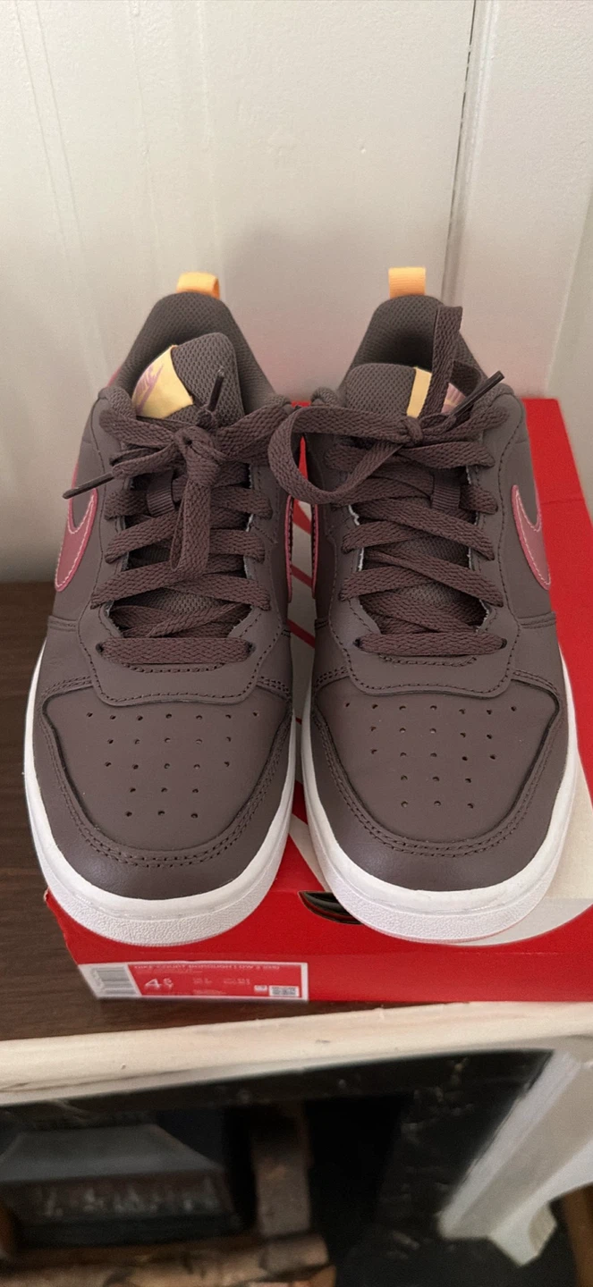 Nike Court Borough Low 2 (GS) Sneakers Brown Pink Size 4Y - photo 2