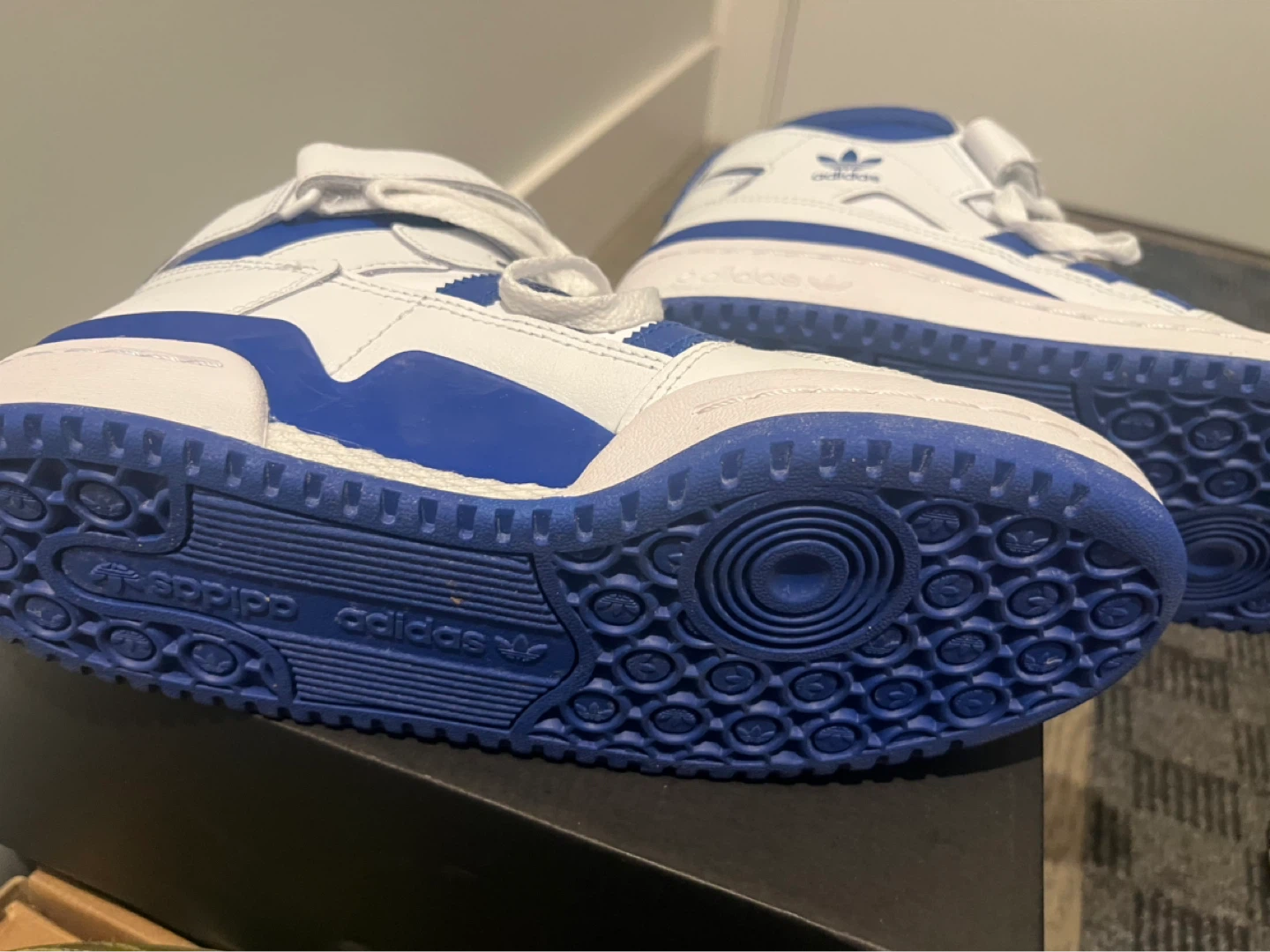 Adidas Forum Mid Shoes - White/Blue - photo 3