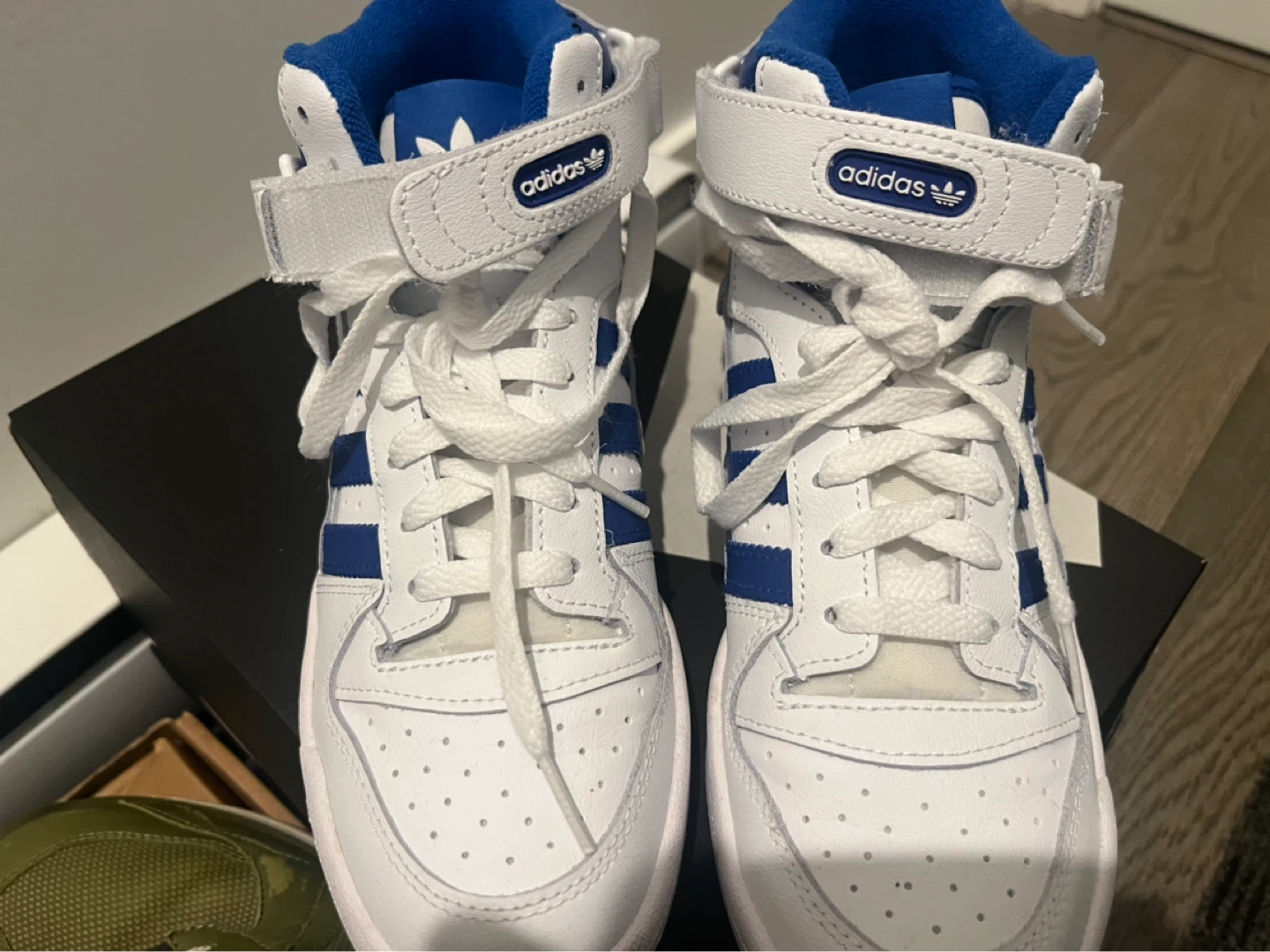 Adidas Forum Mid Shoes - White/Blue - photo 2