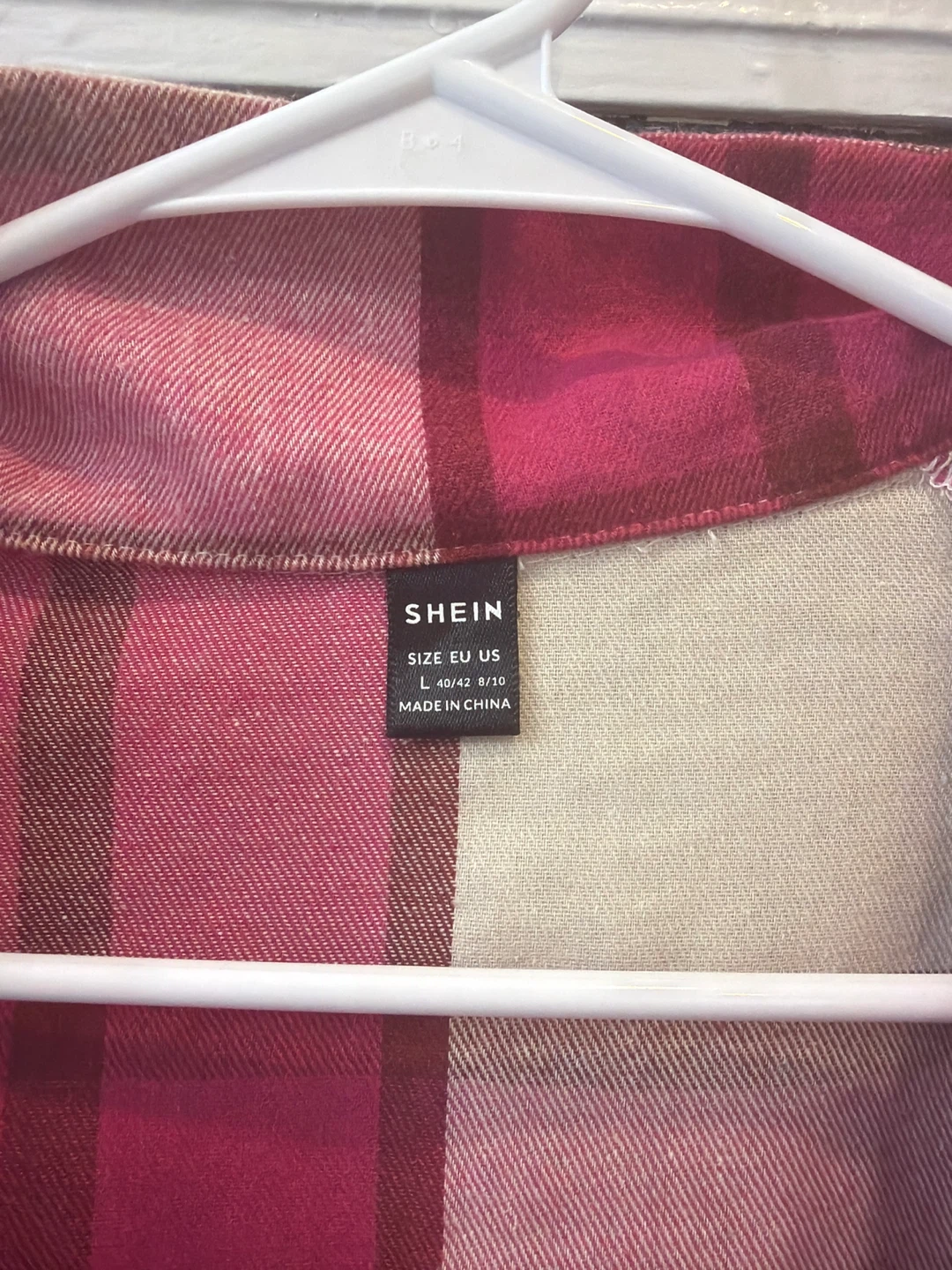 SHEIN Plaid Oversized Shirt Jacket - photo 2