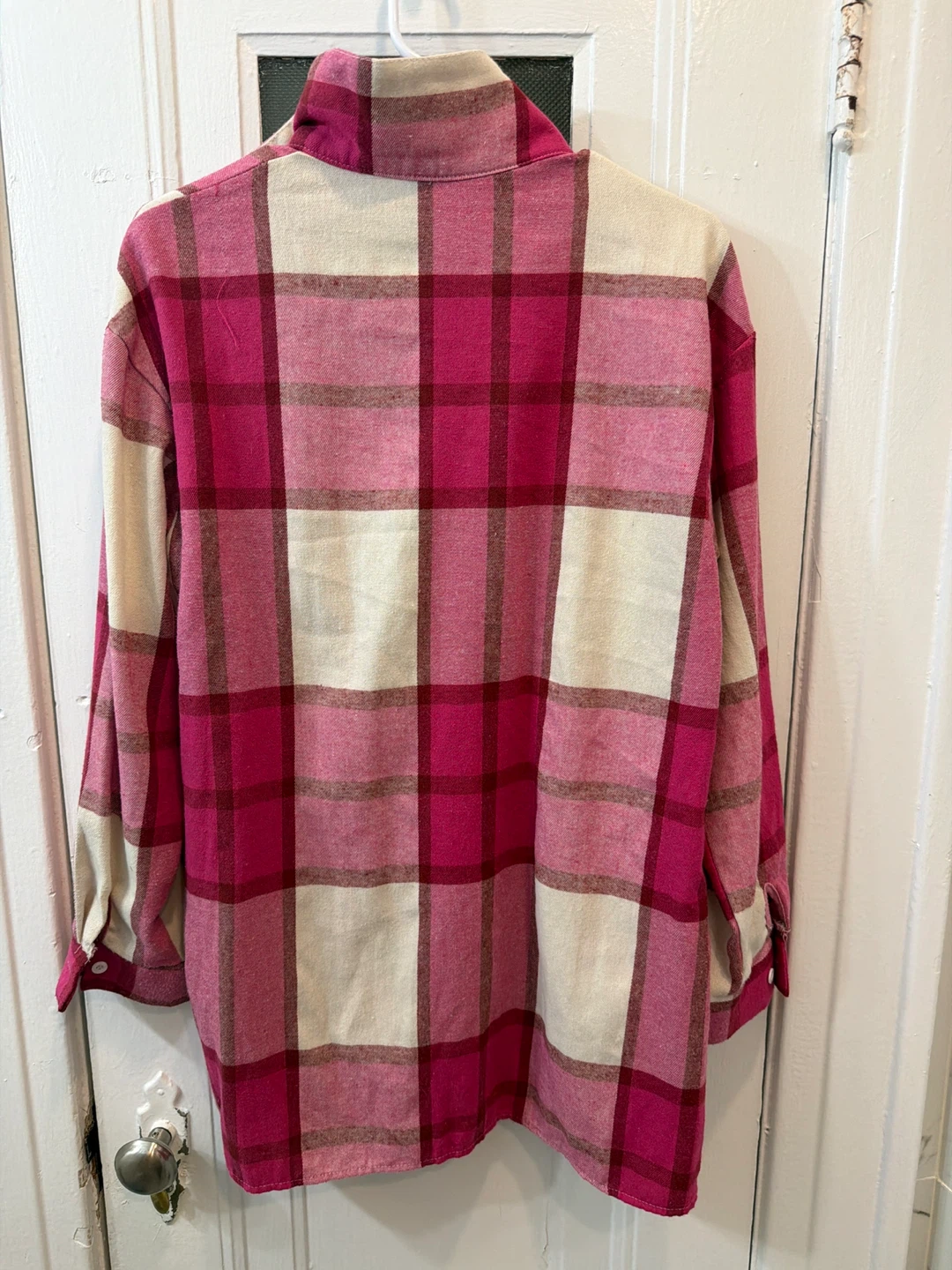 SHEIN Plaid Oversized Shirt Jacket - photo 3