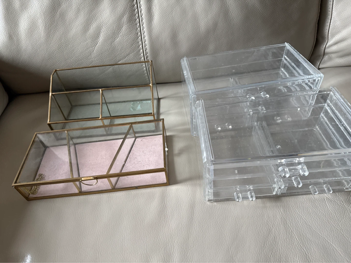 Glass and Acrylic Organizers