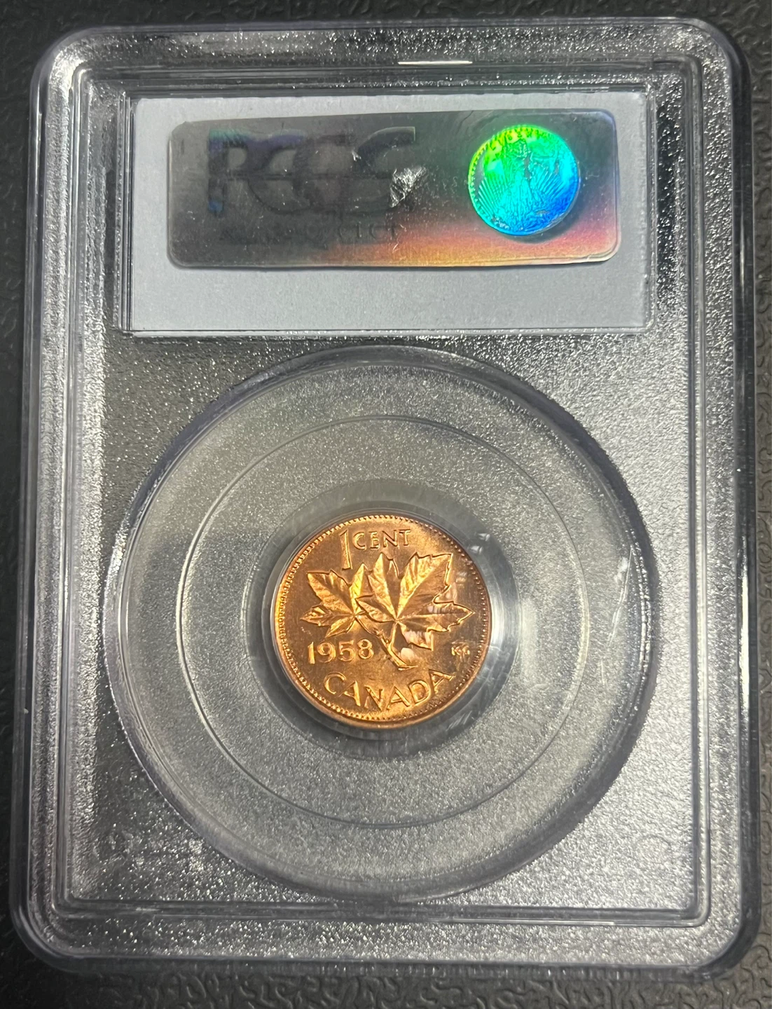 1958 Canadian Penny PCGS MS64RD - photo 2