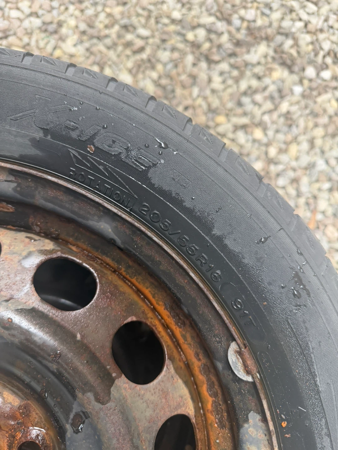 205/55R16 Two Winter Tires on Rims - photo 2