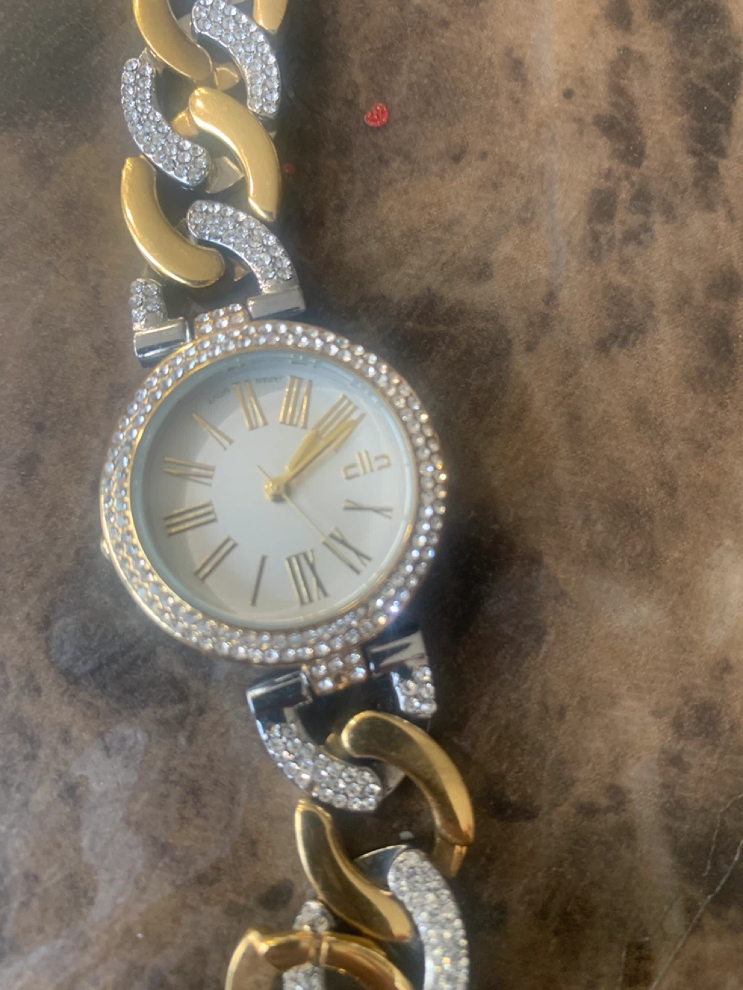 Liz Claiborne Stainless Steel Women's Watch with Rhinestones