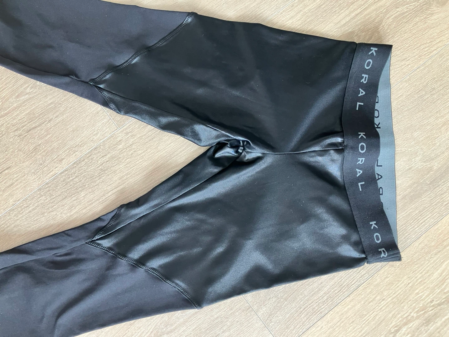 KORAL Black High-Waisted Leggings with Zippers