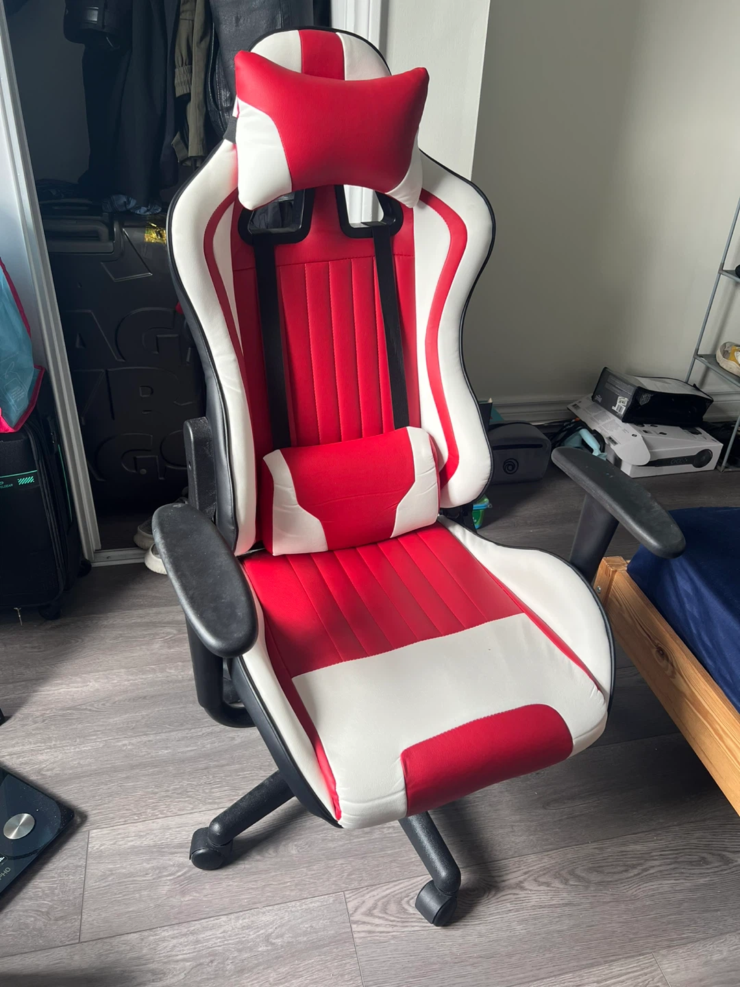 Red and White Gaming Chair