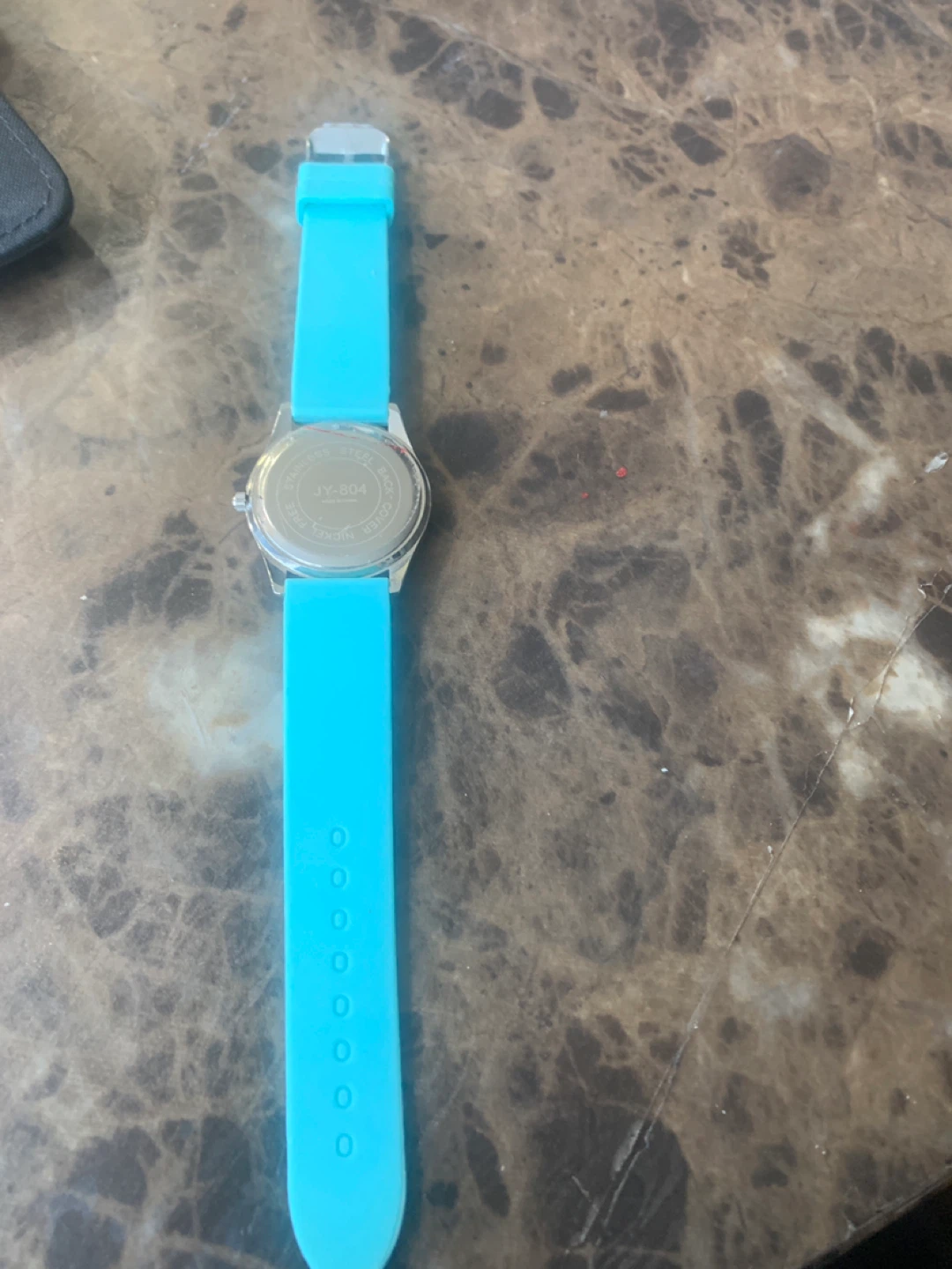 Turquoise Silicone Band Quartz Watch - photo 3