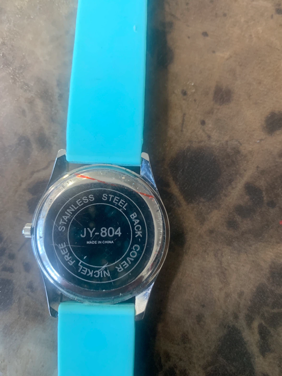 Turquoise Silicone Band Quartz Watch - photo 4