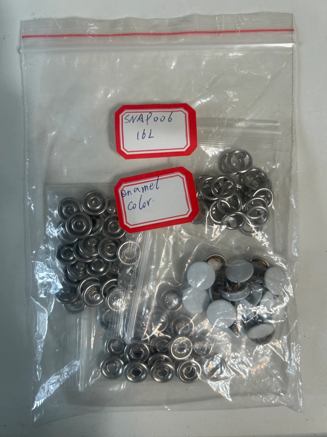 SNAP006 16L Metal Snaps with Enamel Color Buttons