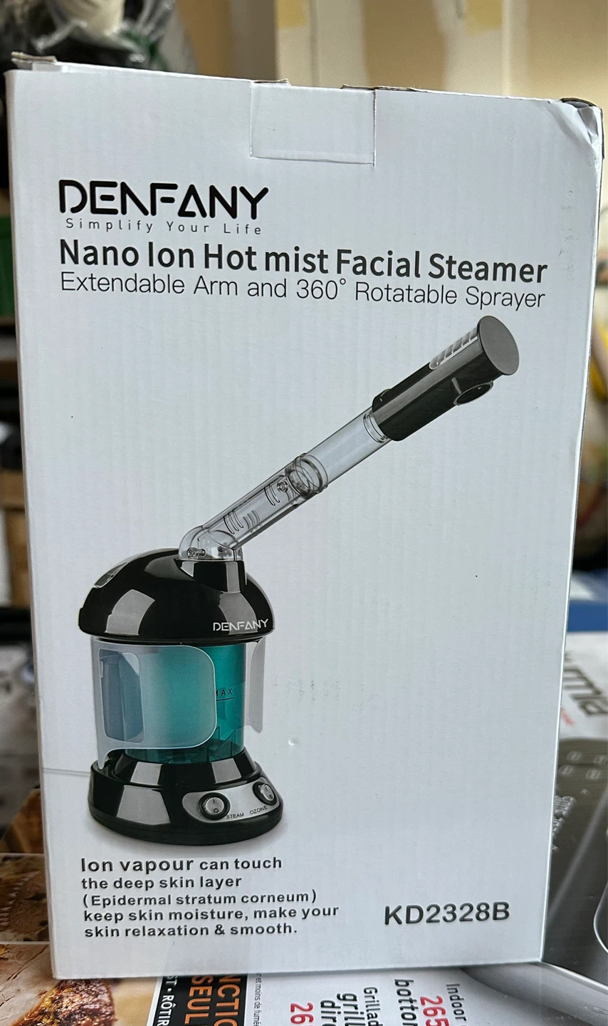 DENFANY Nano Ion Hot Mist Facial Steamer Extendable Arm