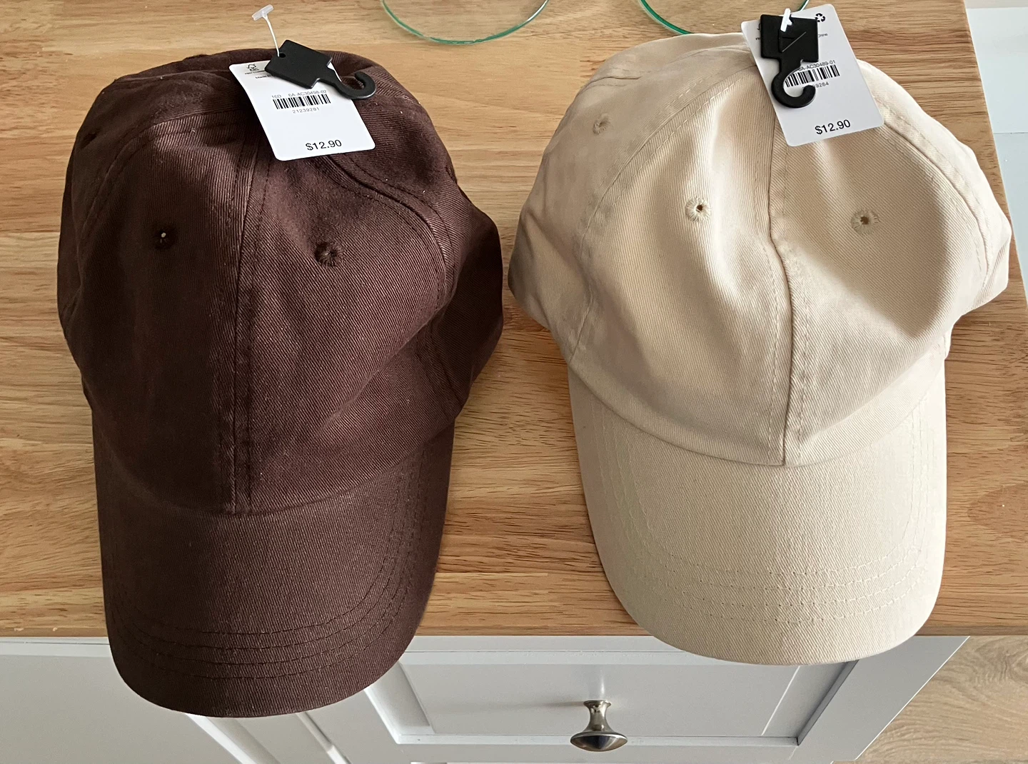 Ardene Baseball Caps - Brown and Beige
