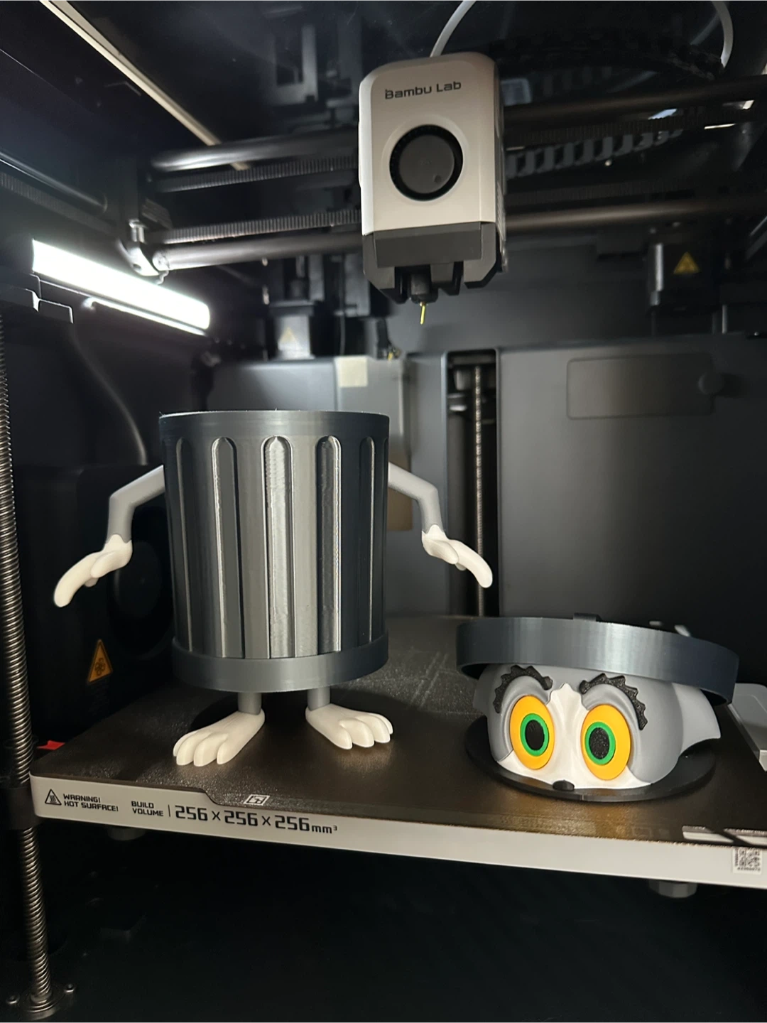 3D Printed Trash Can tom  with Lid - photo 3