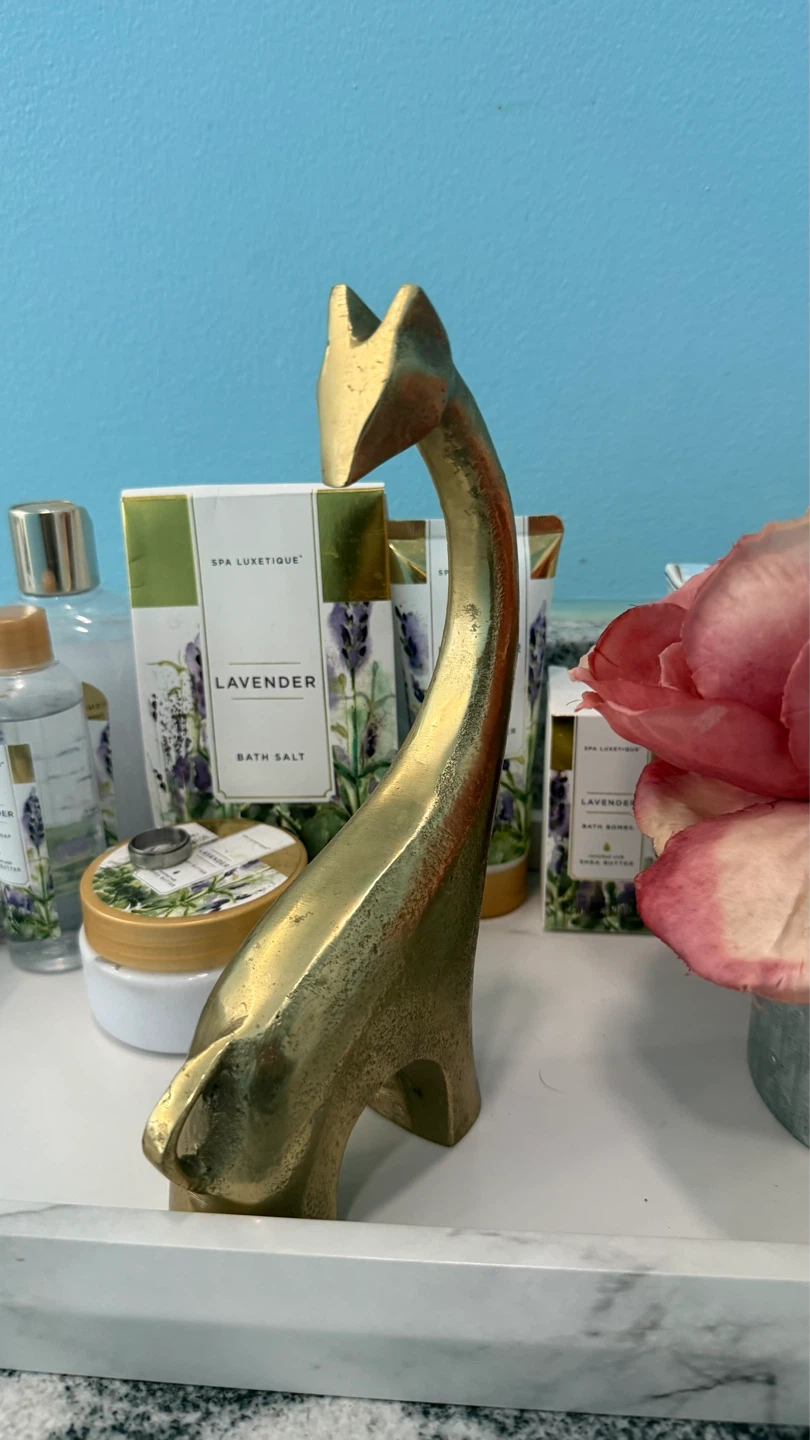 Brass Giraffe Figurine - photo 2