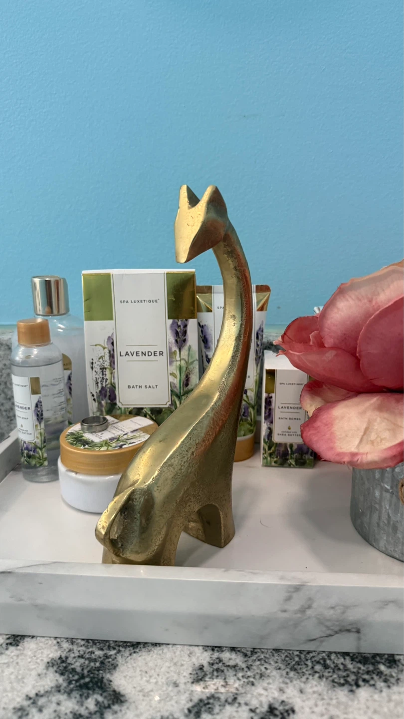 Brass Giraffe Figurine - photo 4