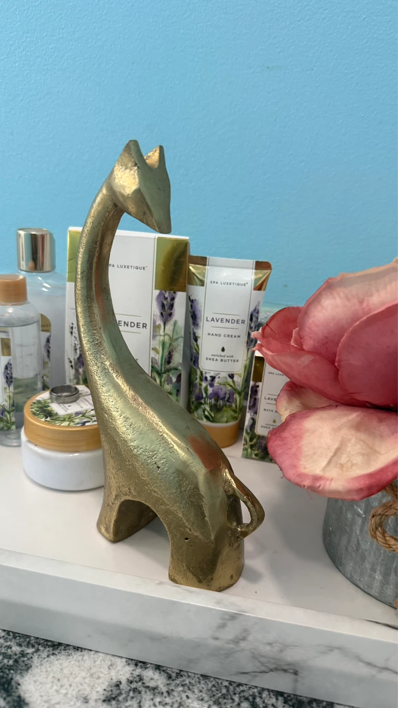Brass Giraffe Figurine