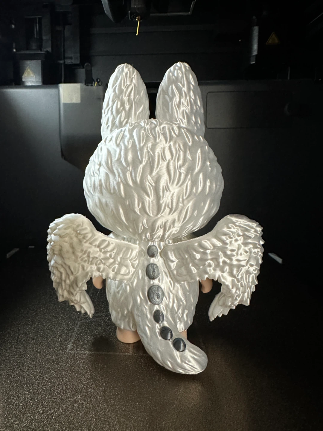 White Fluffy Winged Creature Figure - photo 3