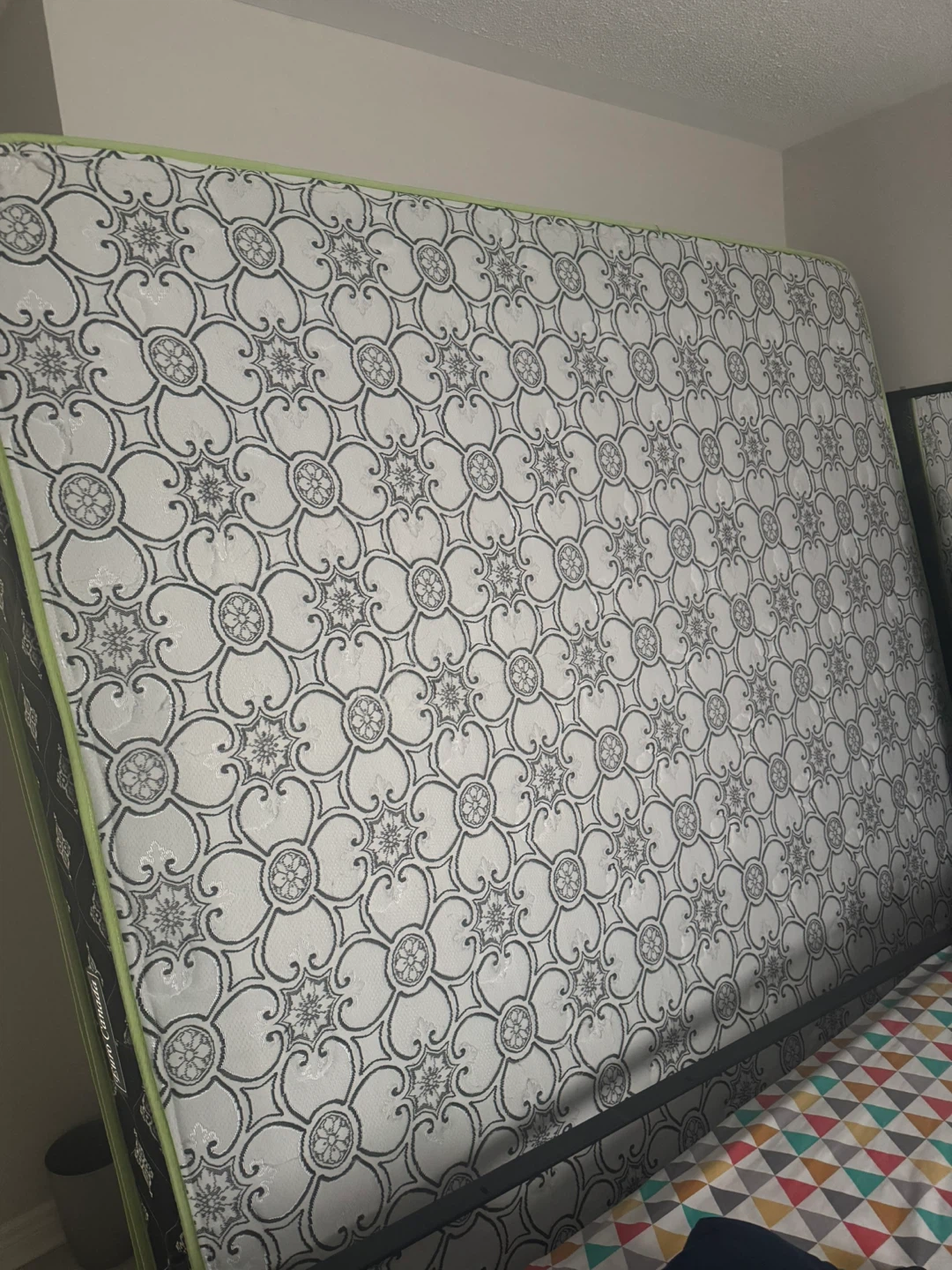 Queen Size Mattress with Decorative Pattern