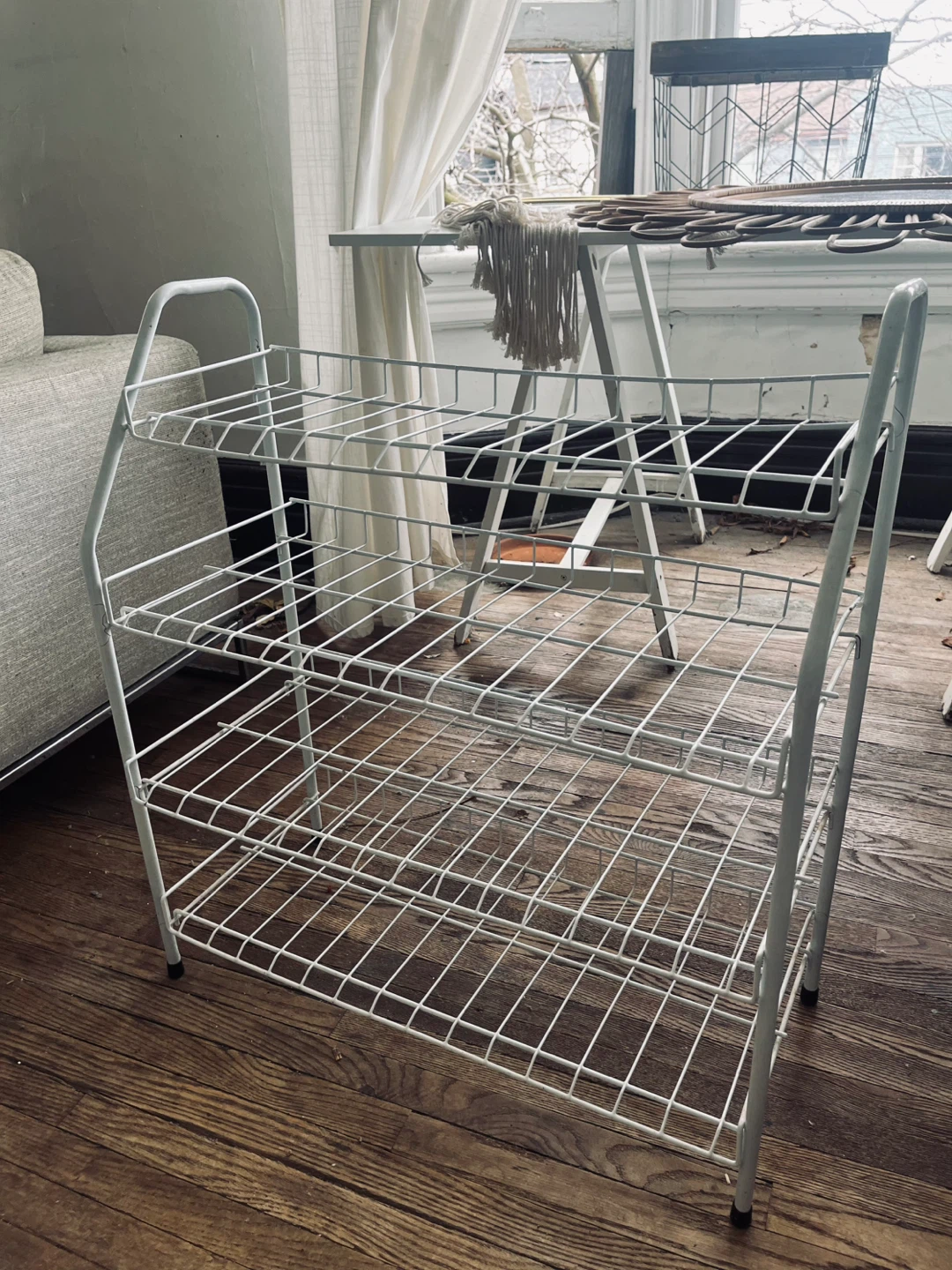 Last day White 4-Tier Wire Shelf Unit - photo 2