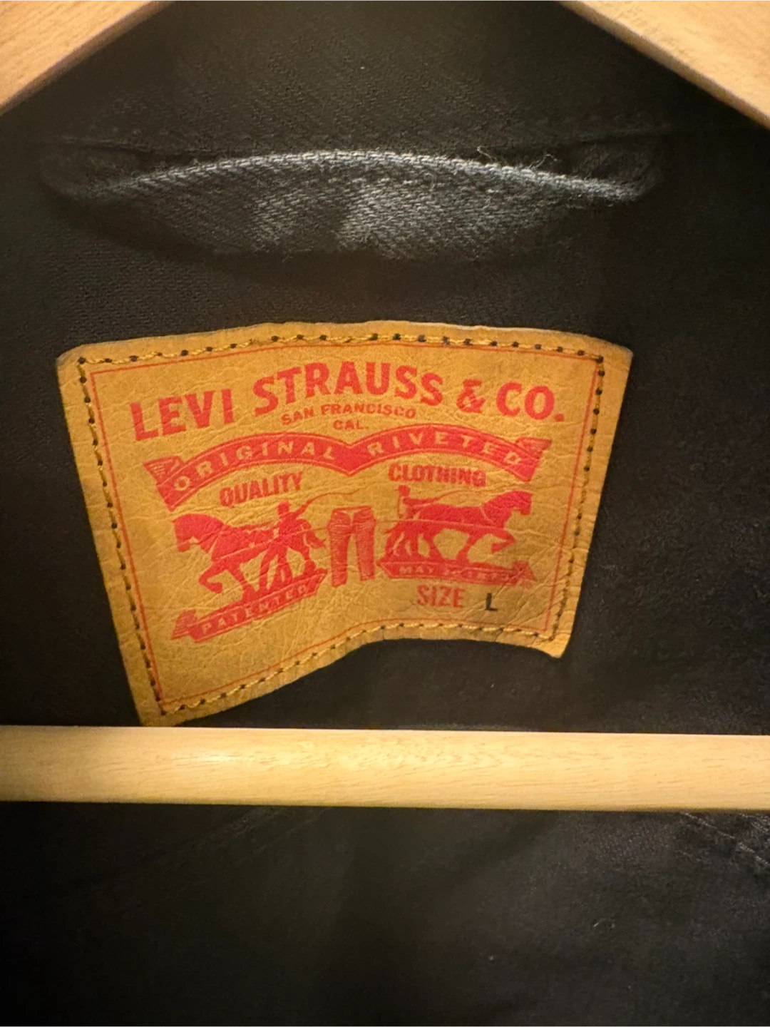 Levi Strauss & Co. Denim Jacket - Black - Size L - photo 2