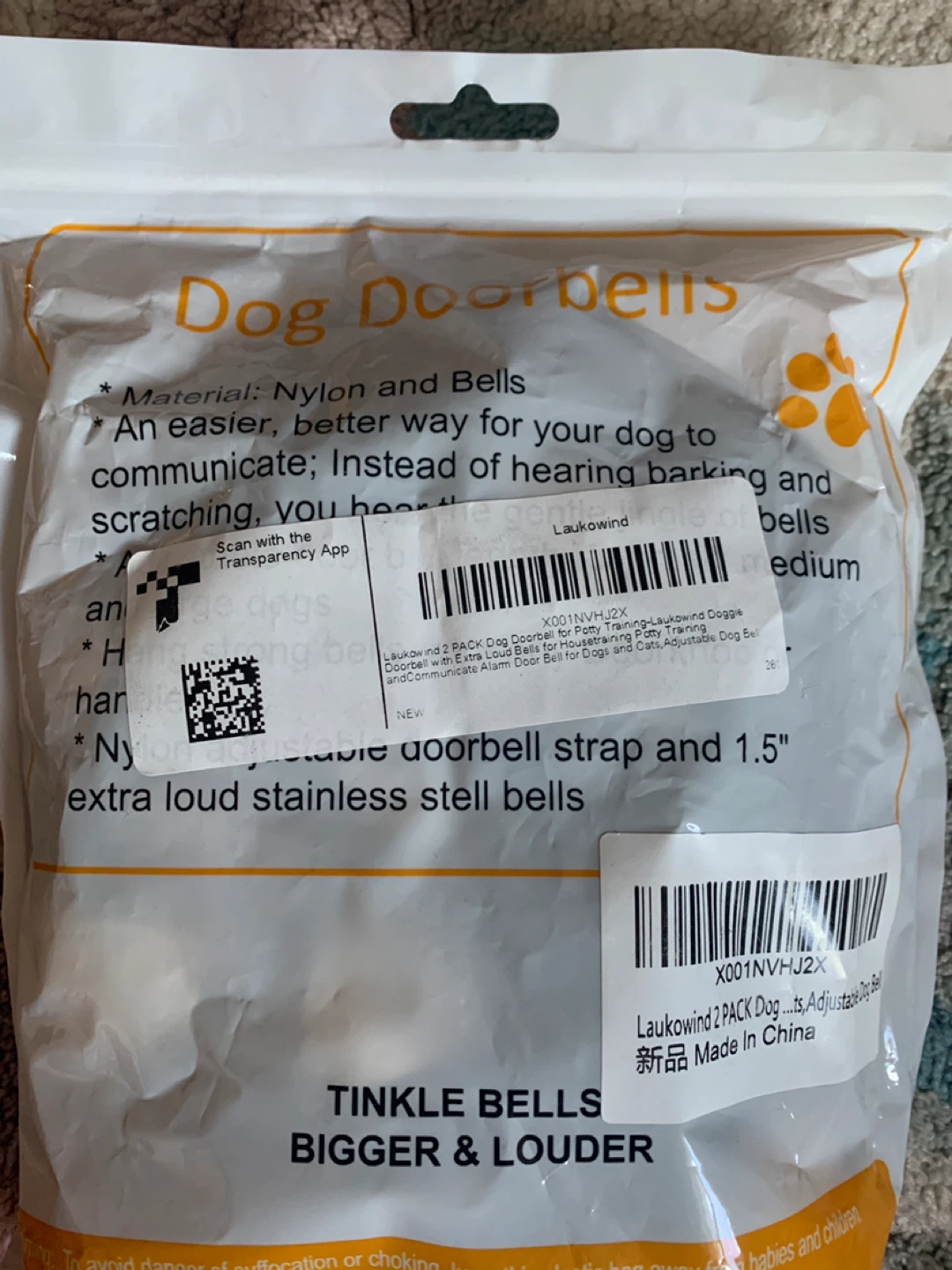 New in bag - Dog Door Bells for Potty Training - photo 2