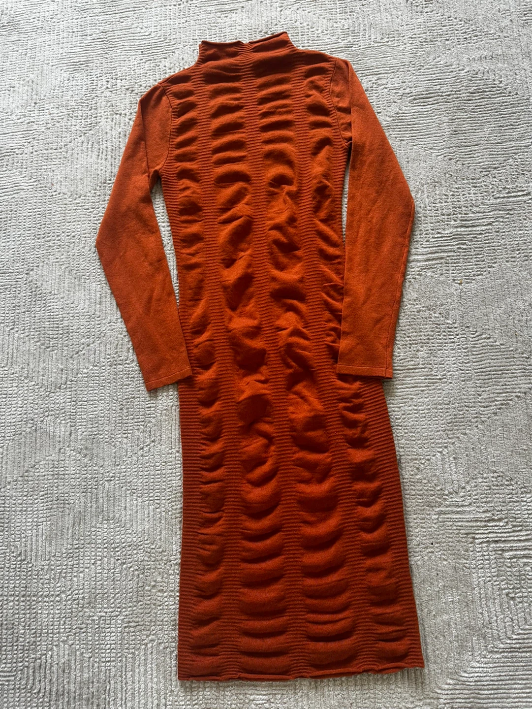 Burnt Orange ruched dress - photo 2