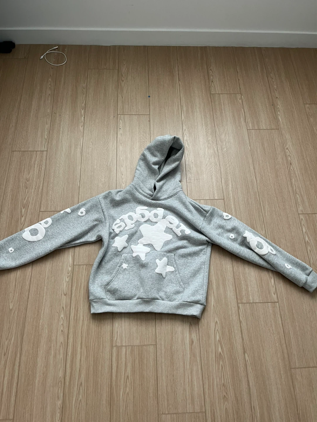 Spider Hoodie Grey Size M