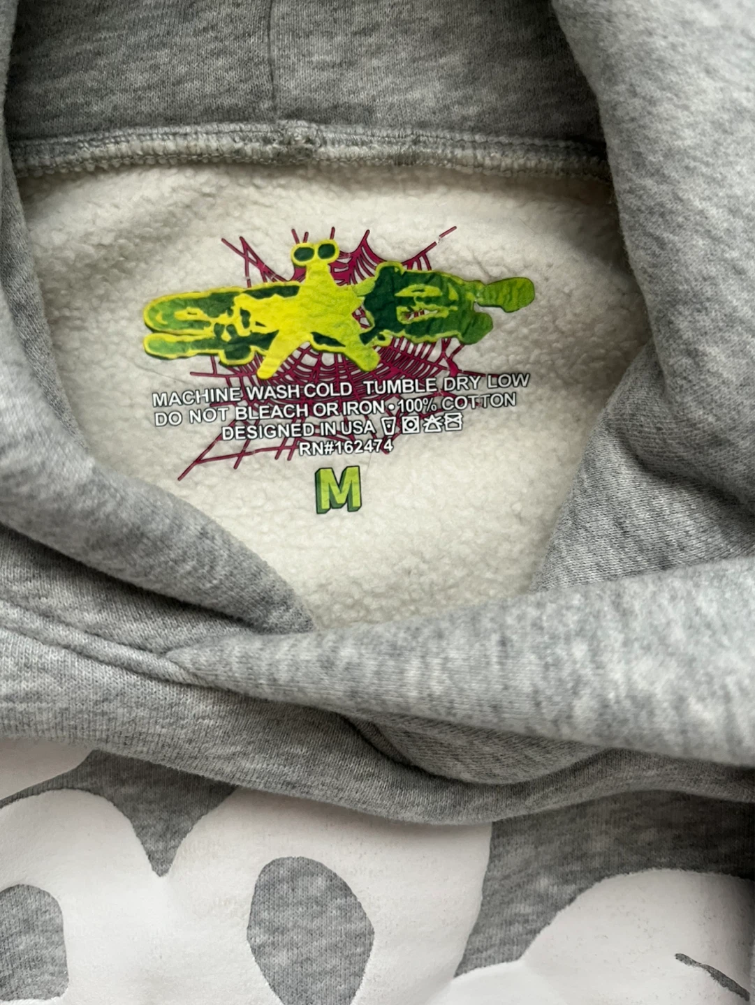 Spider Hoodie Grey Size M - photo 5