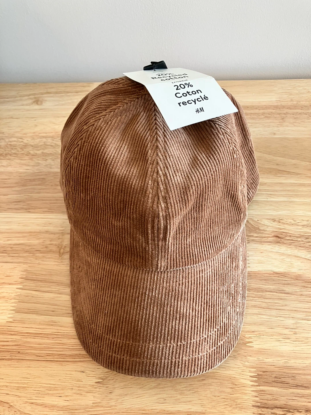 H&M Corduroy Baseball Cap - Brown