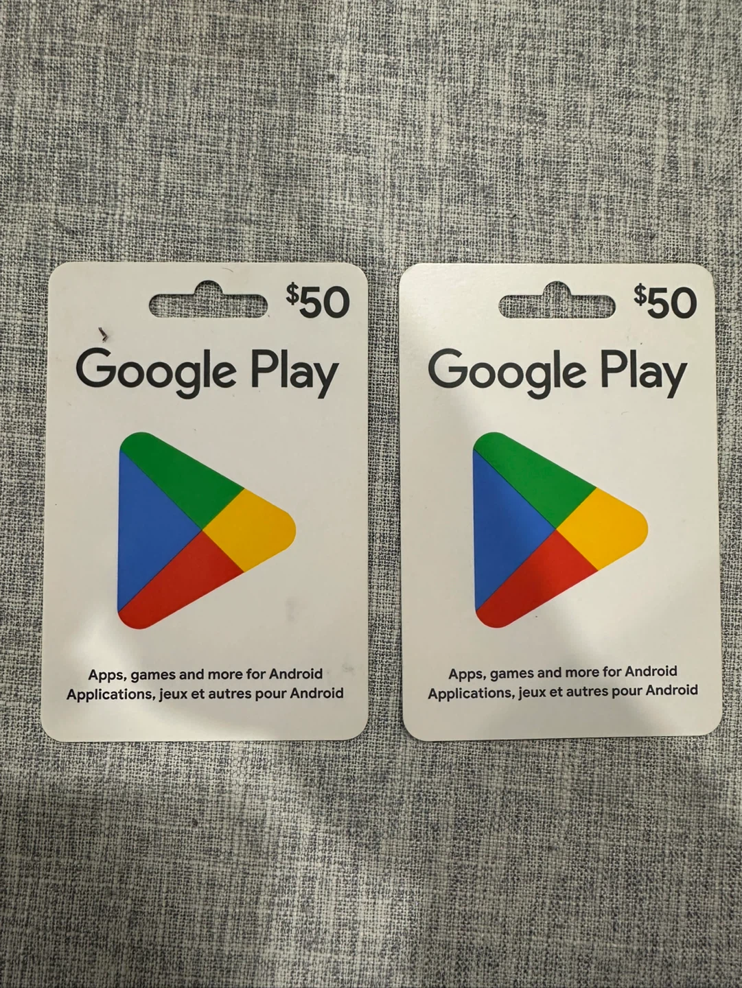 $50 Google Play Gift Card (2-Pack)