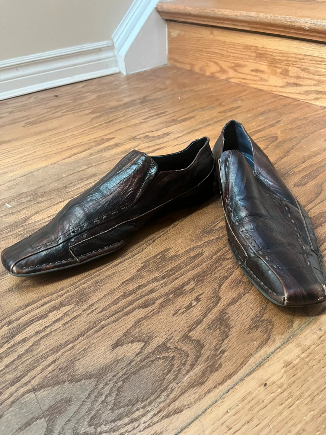 Men's Dark Brown Leather Loafers