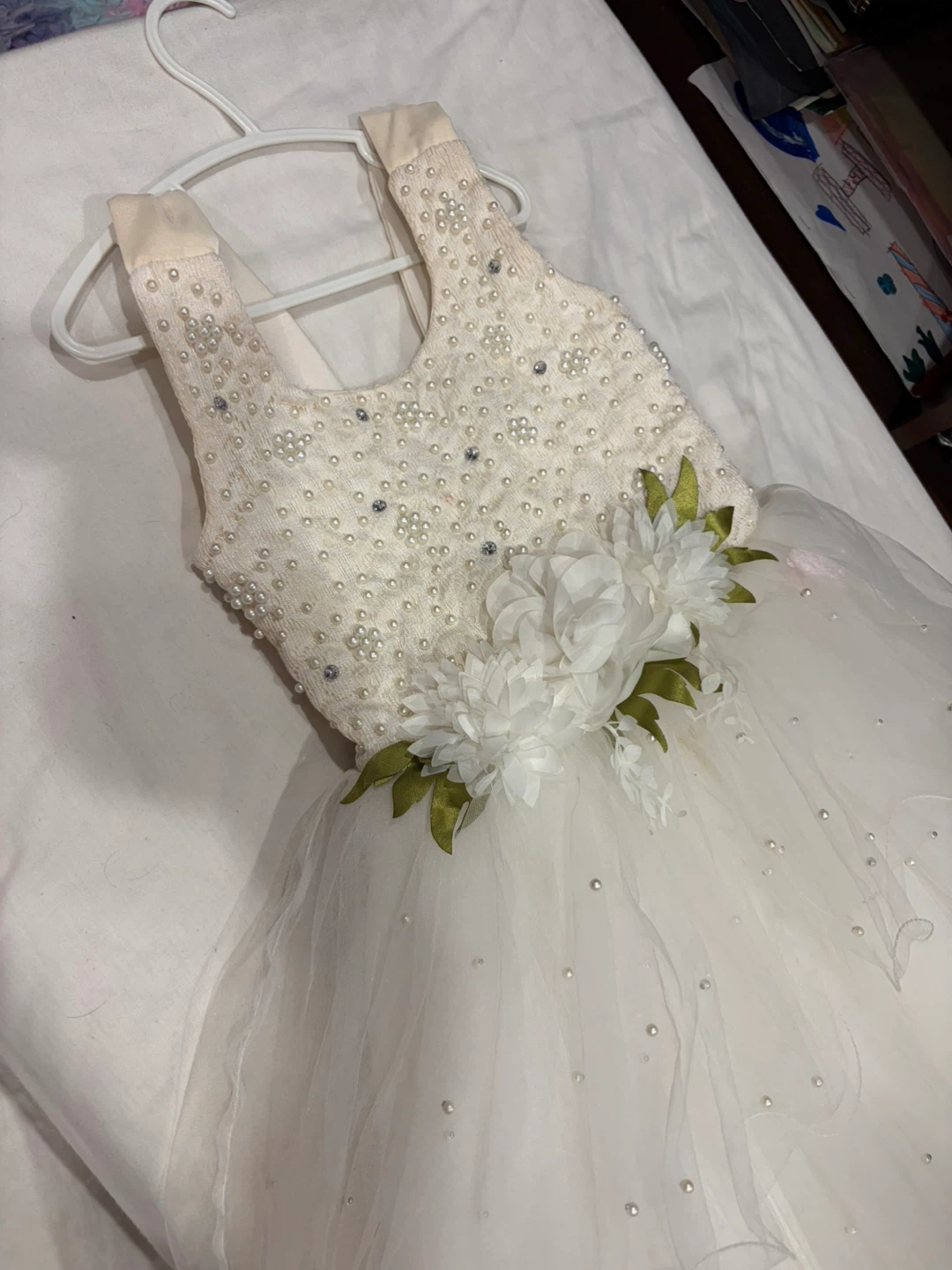 White Flower Girl Dress