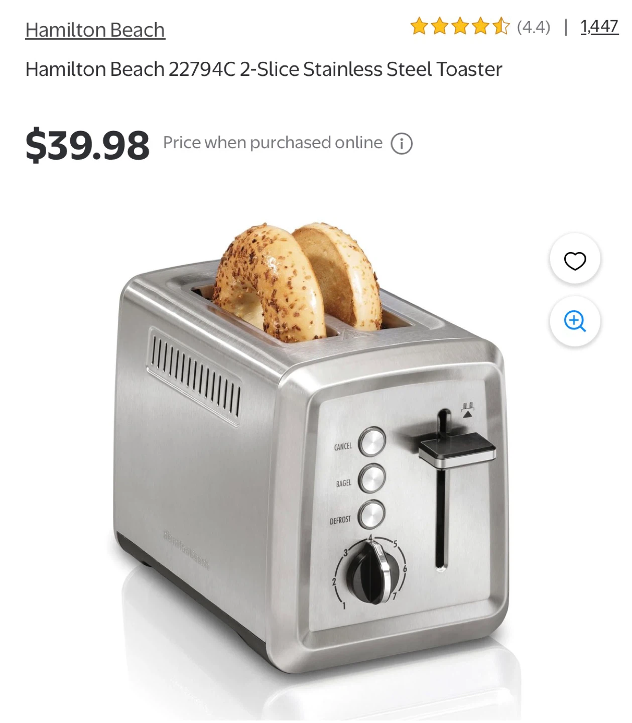 Hamilton Beach 2-Slice Toaster - photo 5