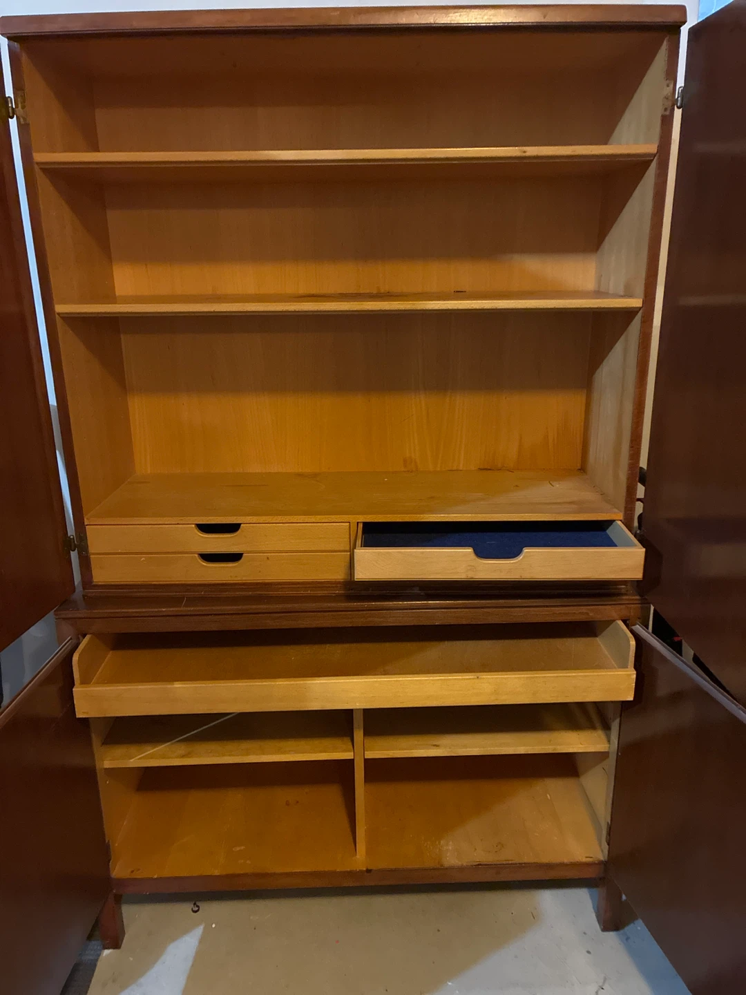Vintage Wooden Cabinet with Doors - photo 2