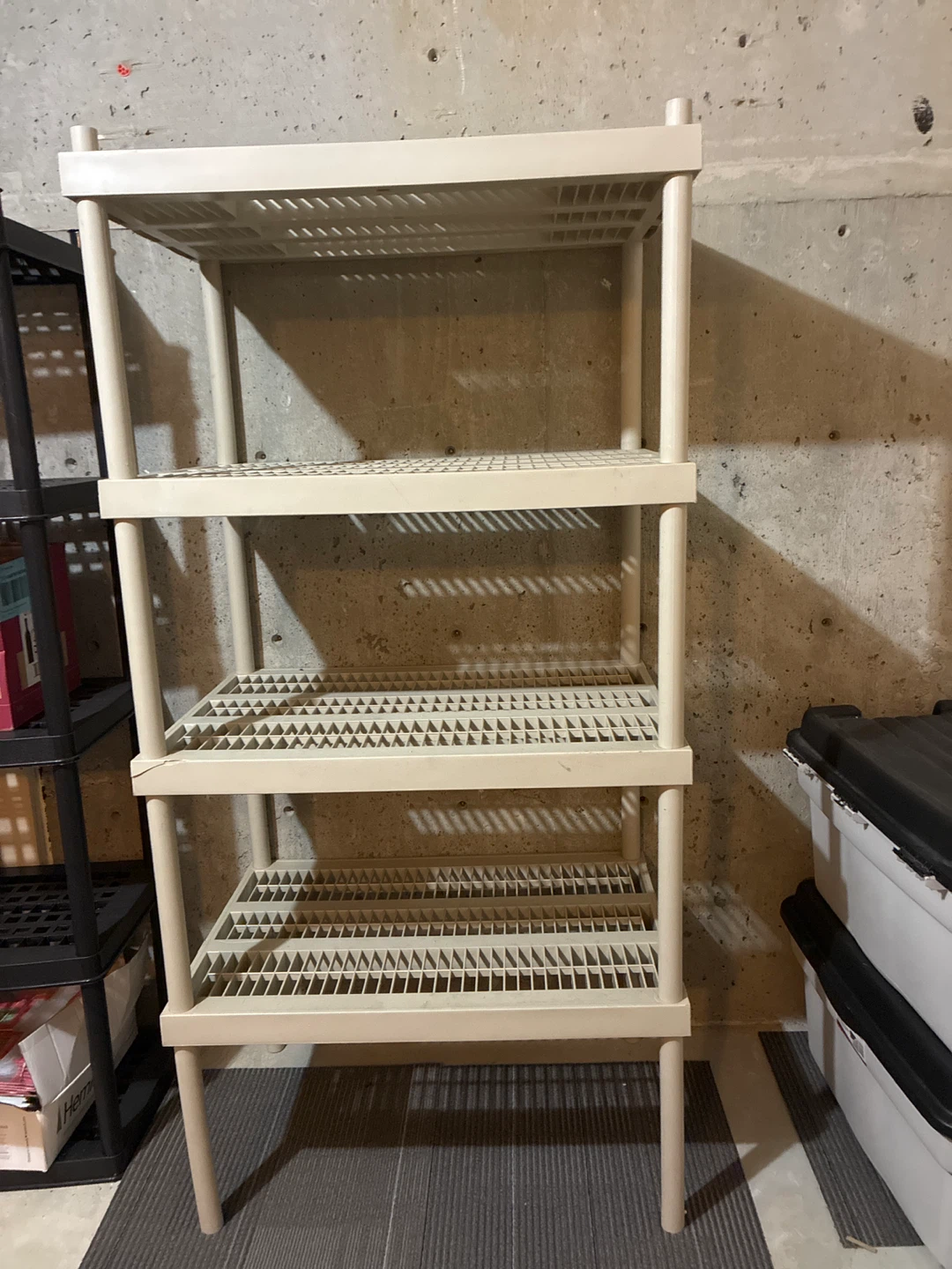 4-Tier Plastic Storage Shelf