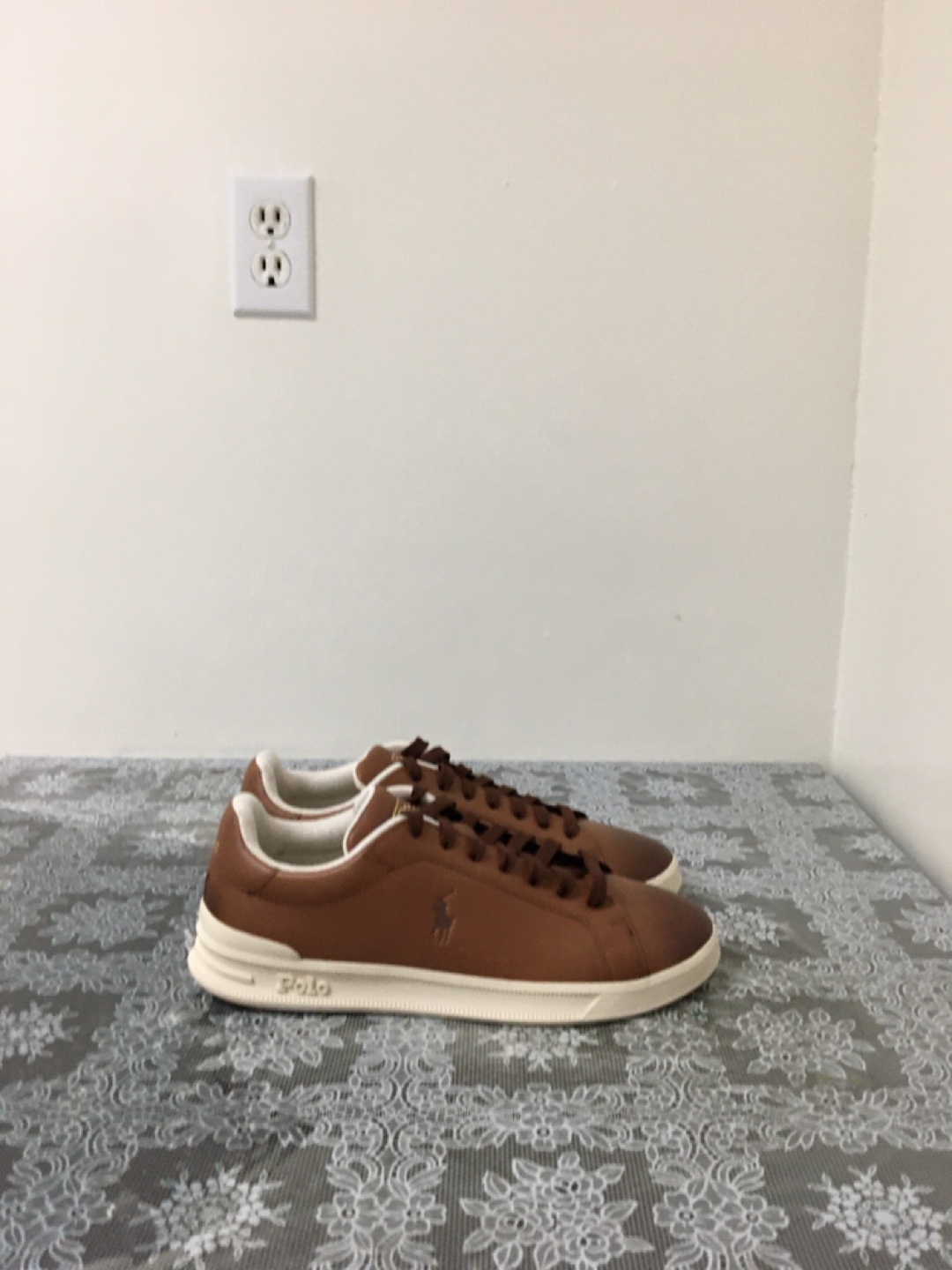 Ralph Lauren Polo Men's Brown Leather Sneakers - photo 2
