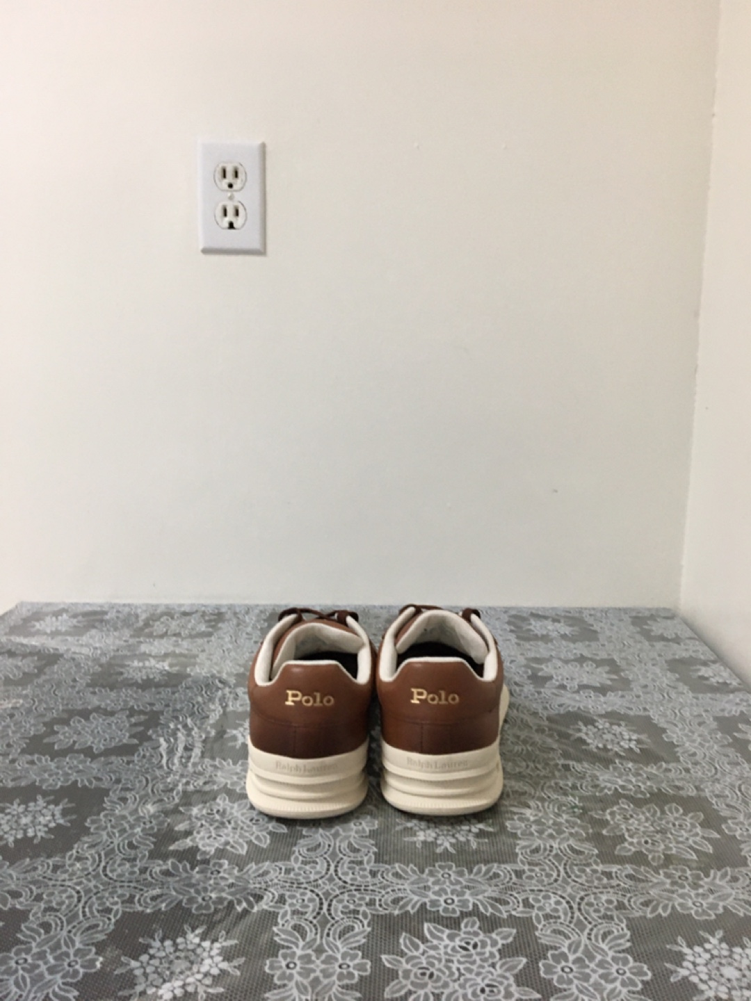 Ralph Lauren Polo Men's Brown Leather Sneakers - photo 3