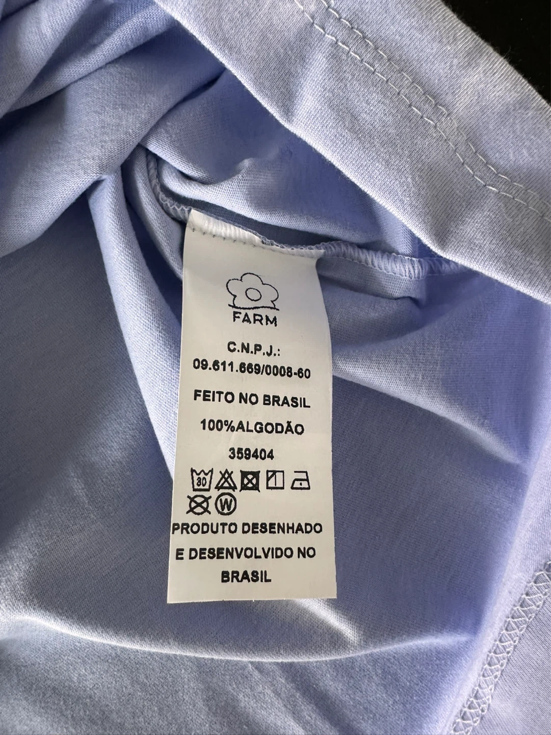 Farm Rio soft violet graphic T-Shirt Size M - photo 4
