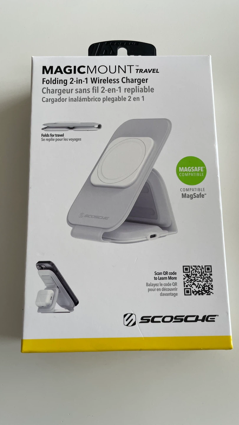 Scosche wireless charger for iPhones & AirPods folding 2-in-1