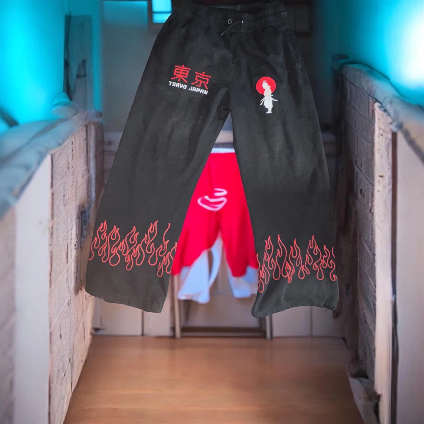 Tokyo Japan Flame Pants